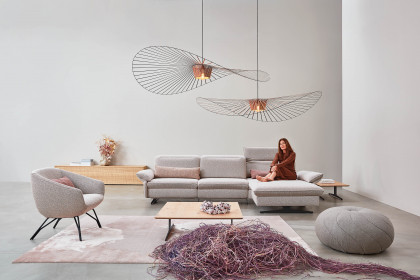 1077 von Himolla - Ecksofa rechts rose