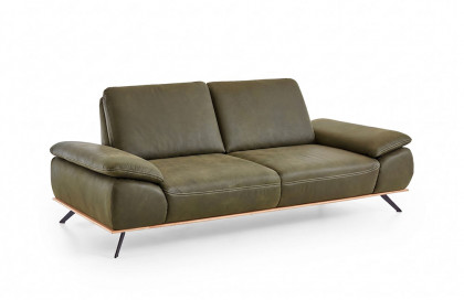 PN-EM18063 von Polinova - Ledersofa olive