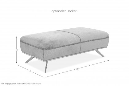 PN-EM18063 von Polinova - Ledersofa olive