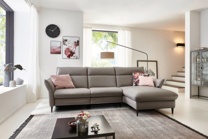 HU-RL21014 von Hukla - Ecksofa rechts granit