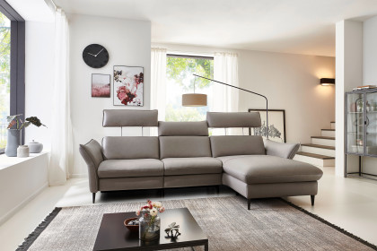 HU-RL21014 von Hukla - Ecksofa rechts granit