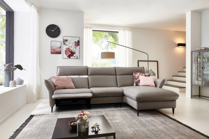 HU-RL21014 von Hukla - Ecksofa rechts granit