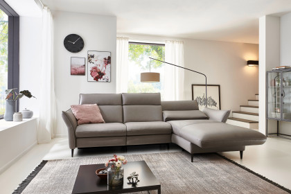HU-RL21014 von Hukla - Ecksofa rechts granit