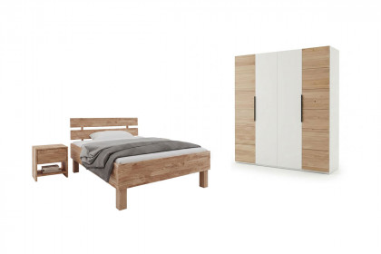 Jasper & Tom von Elfo Möbel - Single-Schlafzimmer kaschmir - Eiche massiv
