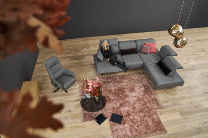 1052 von Himolla - Ledersofa Ausführung rechts arctic