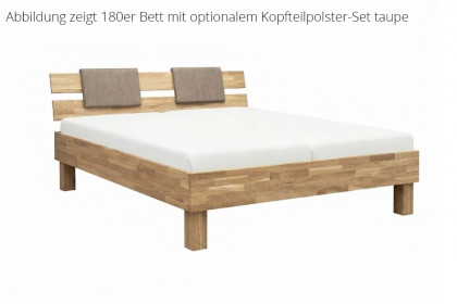 Jasper & Tom von Elfo Möbel - Komfort-Schlafzimmer creme - Eiche massiv
