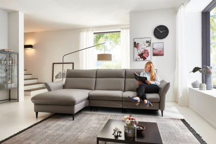 HU-RL21014 von Hukla - Ecksofa links granit