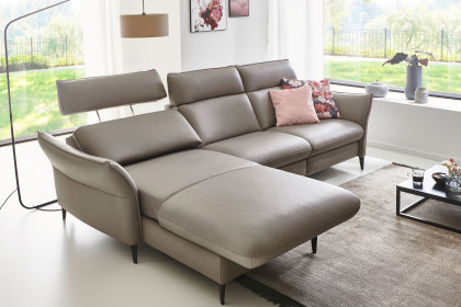 HU-RL21014 von Hukla - Ecksofa links granit