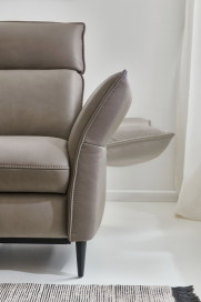 HU-RL21014 von Hukla - Ecksofa links granit