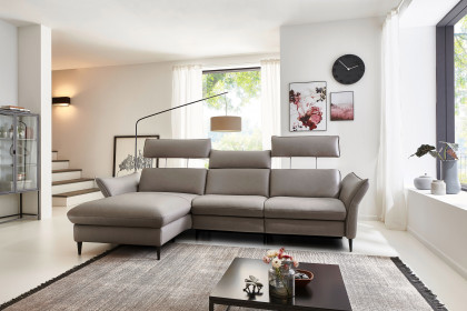 HU-RL21014 von Hukla - Ecksofa links granit