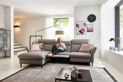 HU-RL21014 von Hukla - Ecksofa links granit