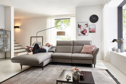 HU-RL21014 von Hukla - Ecksofa links granit