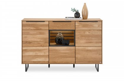 Jackson von set one by Musterring - Sideboard 2645 Eiche inklusive Beleuchtung