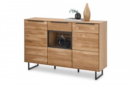 Jackson von set one by Musterring - Sideboard 2645 Eiche inklusive Beleuchtung