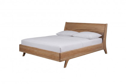 Amina von Sprenger Möbel - Bett mit Holzkopfteil Sumpfeiche geölt
