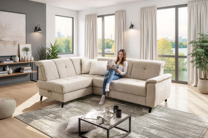 Verso von Sit & More - Polstersofa links creme