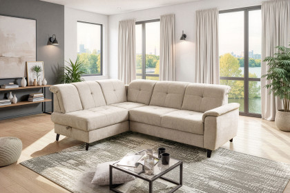 Verso von Sit & More - Polstersofa links creme