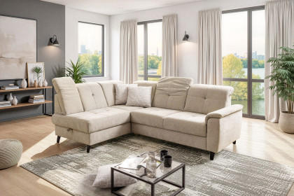 Verso von Sit & More - Polstersofa links creme