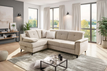 Verso von Sit & More - Polstersofa links creme