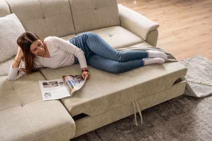 Verso von Sit & More - Polstersofa links creme