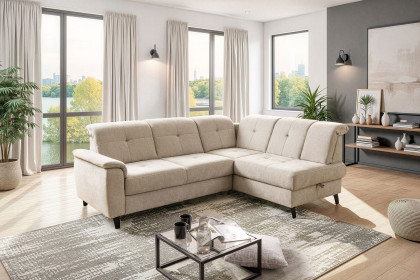 Verso von Sit & More - Polstersofa rechts creme