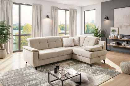 Verso von Sit & More - Polstersofa rechts creme