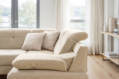 Verso von Sit & More - Polstersofa rechts creme