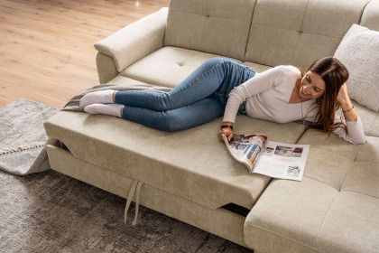 Verso von Sit & More - Polstersofa rechts creme