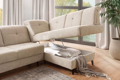 Verso von Sit & More - Polstersofa rechts creme