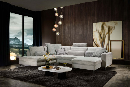 HU-PL24070 von Hukla - XXL-Sofa links silver