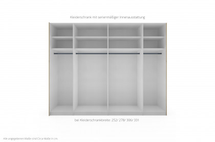 Paros von Staud - Schwebetürenschrank salbei/ Anthrazitglas