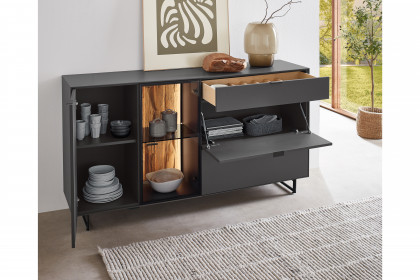 WM 2470 von Wöstmann - Sideboard in Lack graphitgrau