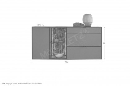WM 2470 von Wöstmann - Sideboard in Lack graphitgrau