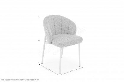 Venus-dining von Niehoff Sitzmöbel - Stuhl mit 4-Fußgestell