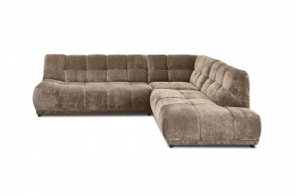 Italia von Benformato - Ecksofa rechts braun