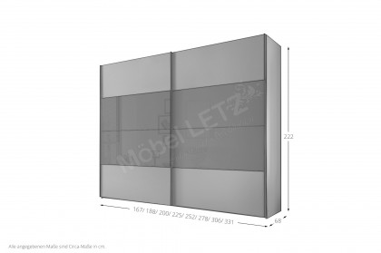 Paros von Staud - 2-türiger Schwebetürenschrank sand/ Artisan Eiche