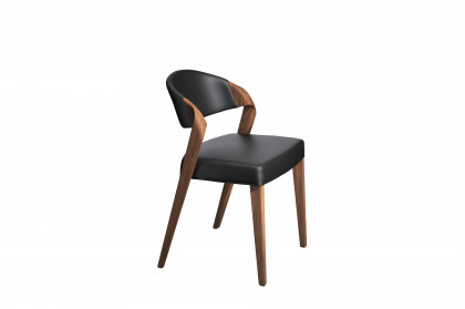 Vrock living von Voglauer - Esszimmerstuhl 35 mit Lederbezug