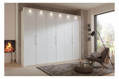 Glasgow von Wiemann - Kleiderschrank mit Mattglasfront weiß