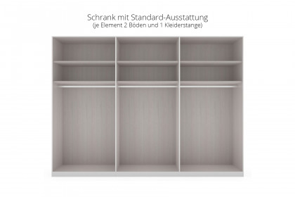 Glasgow von Wiemann - Kleiderschrank mit Mattglasfront weiß