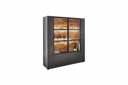 WM 2470 von Wöstmann - Highboard in Lack graphitgrau