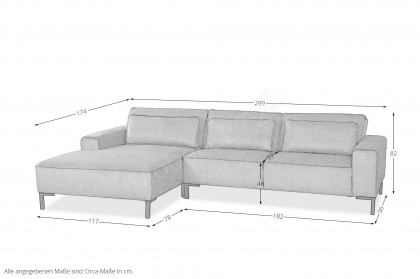 Kai von Grant Factory - Ecksofa links hellgrau