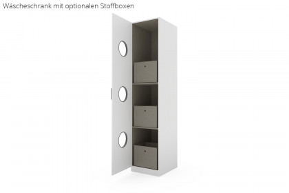 Allrounder von Rauch Blue - Wäscheschrank weiß mit Einwurf
