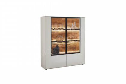 WM 2470 von Wöstmann - Highboard in Lack weiß