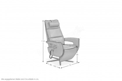 MR 231 von Musterring - TV-Sessel silver