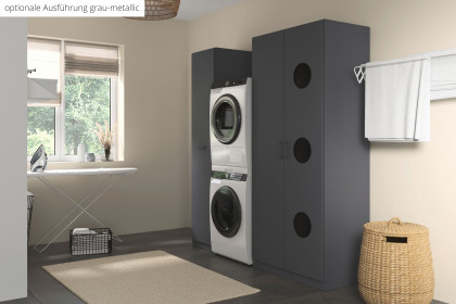 Allrounder von Rauch Blue - weißer Schrank mit Wäscheeinwurf