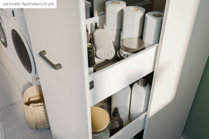 Allrounder von Rauch Blue - weißer Schrank mit Wäscheeinwurf