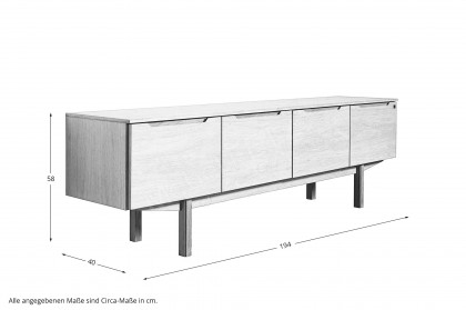 #305 Lowboard von Skovby - TV-Board in Eiche lackiert