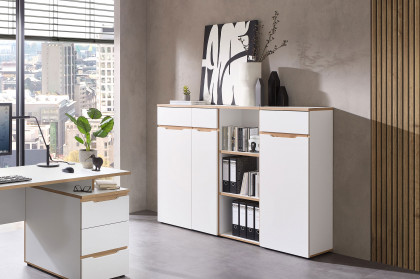 Memphis-Office von Innostyle - Container-Schreibtisch weiß