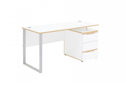 Memphis-Office von Innostyle - Container-Schreibtisch weiß