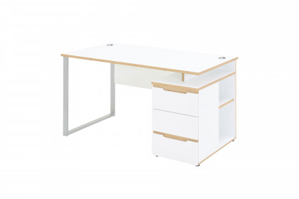 Memphis-Office von Innostyle - Container-Schreibtisch weiß